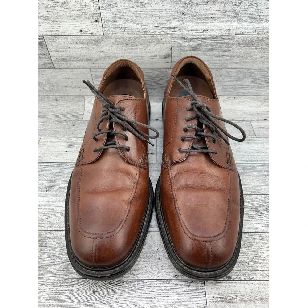 Florsheim Comfortech Men Brown Leather Split Toe Oxford Dress Shoes Sz 11M